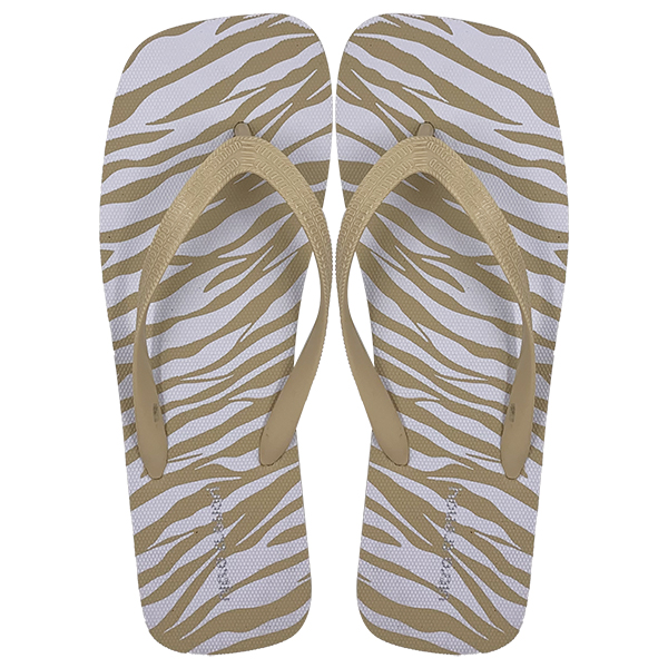 Printed square head seaside flip-flops a new product for external wear in summer