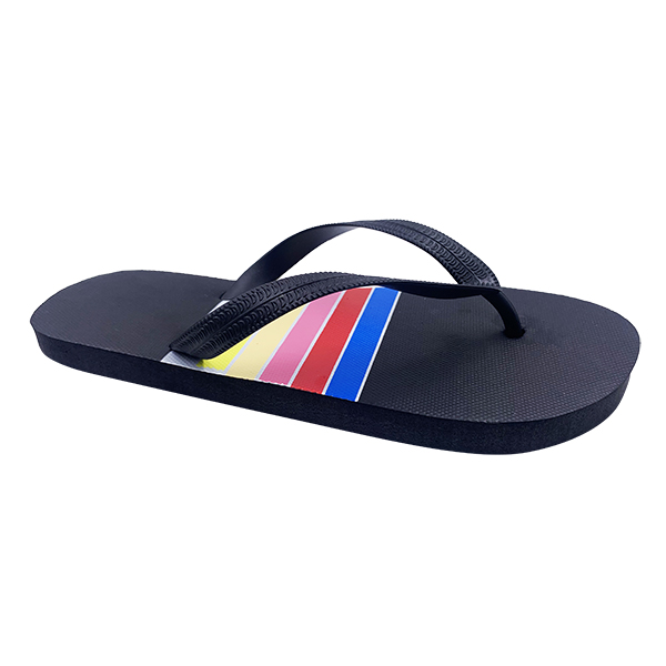 Striped Design Multi Color Hot selling Good Quality beach Casual Use Slippers For Unisex