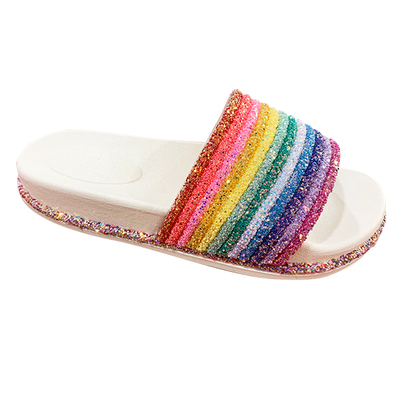 Hot Sale Rainbow Slide Slipper